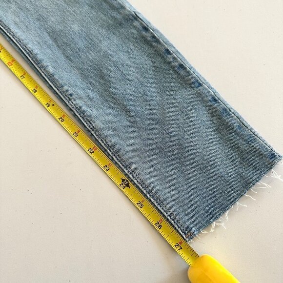 Dear John Denim Olivia Super High Rise Skinny Jeans Metropolitan Size 25 Raw Hem - Picture 7 of 10